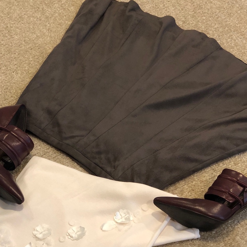 THE LIMITED Faux Suede Skaters Skirt